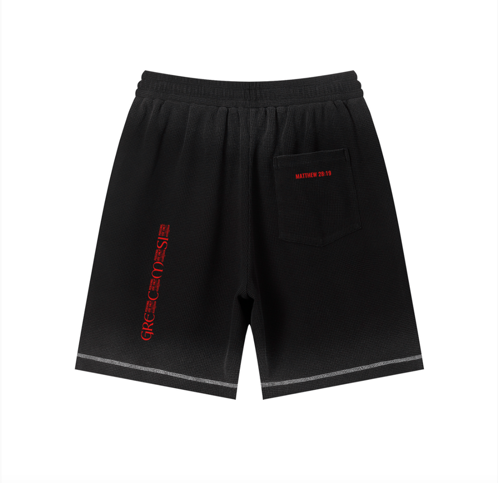 Black/Red Short Set